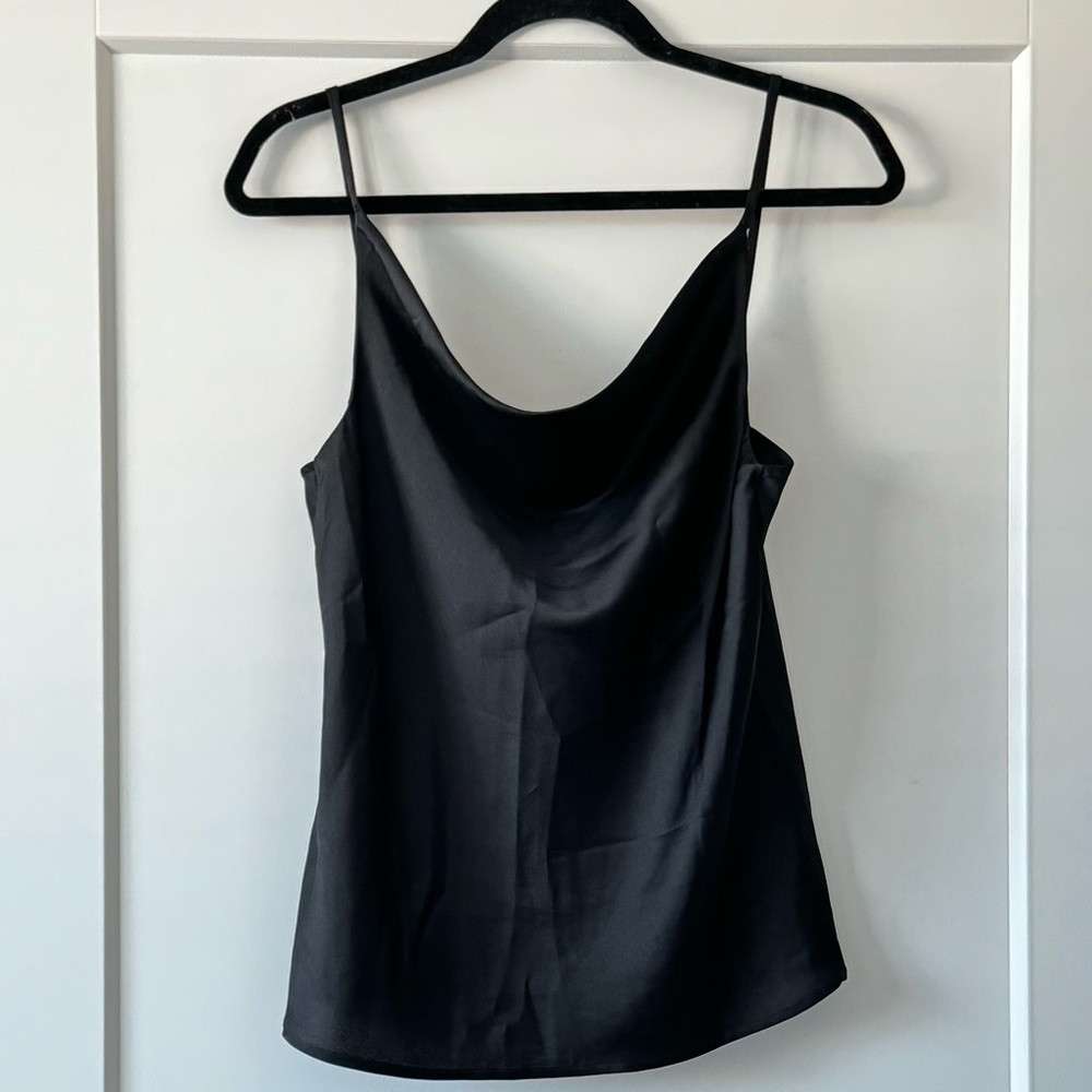 Vera & Lucy Black Satin Camisole